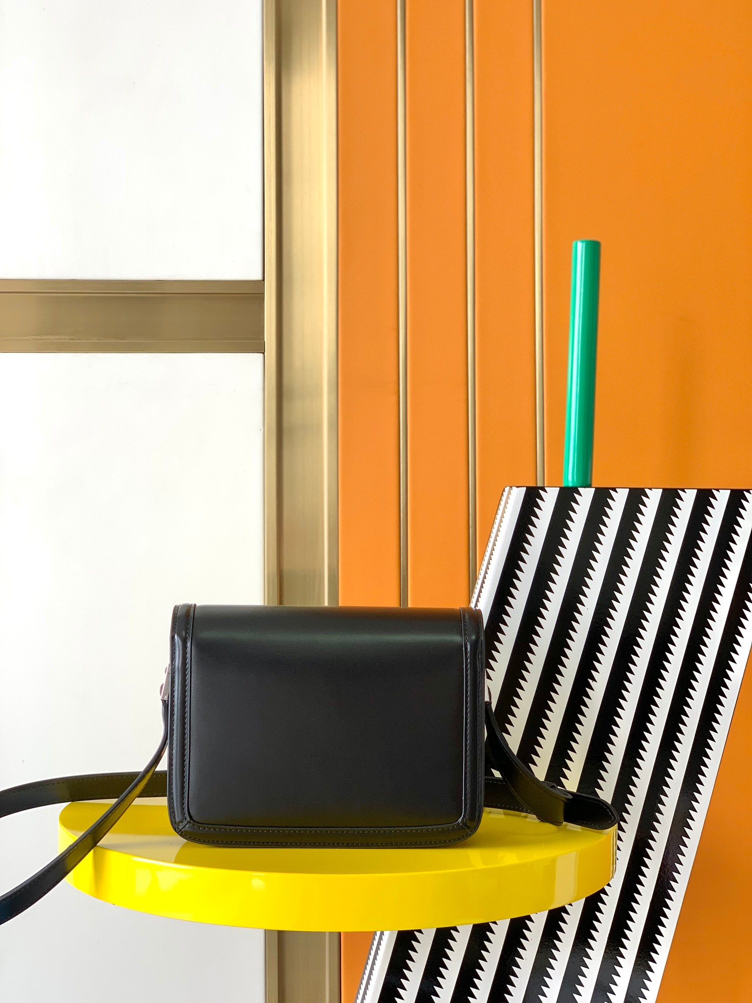 Bagsaaa Y51 Solferino Small Satchel in box black leather - 19 X 13 X 5 CM