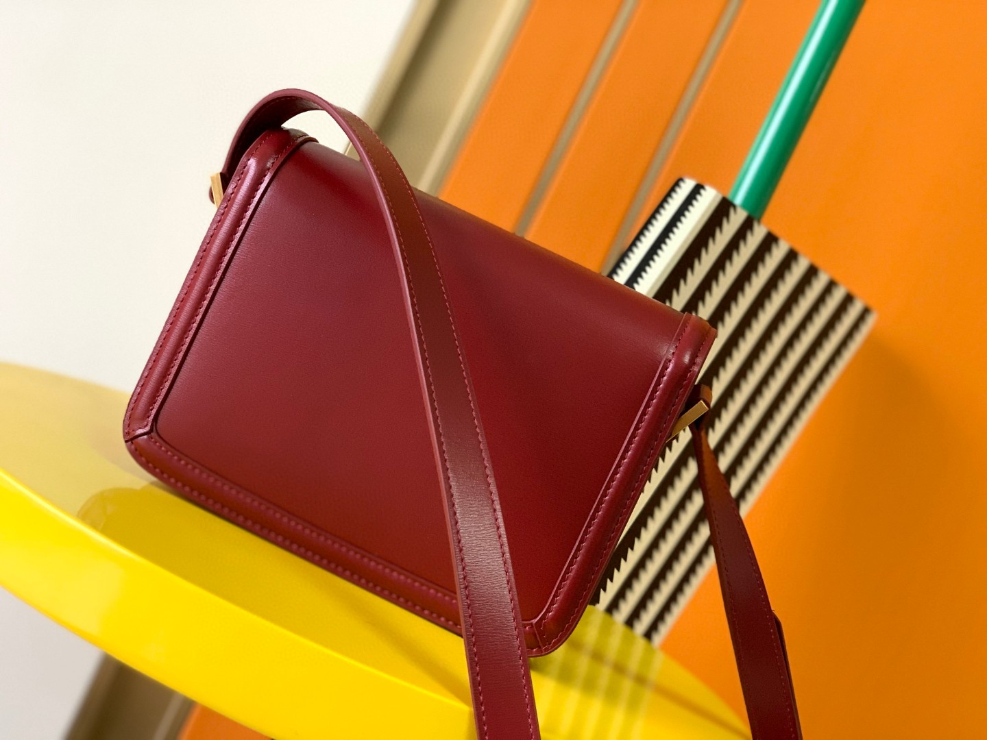 Bagsaaa Y51 Solferino Small Satchel in box red leather - 19 X 13 X 5 CM