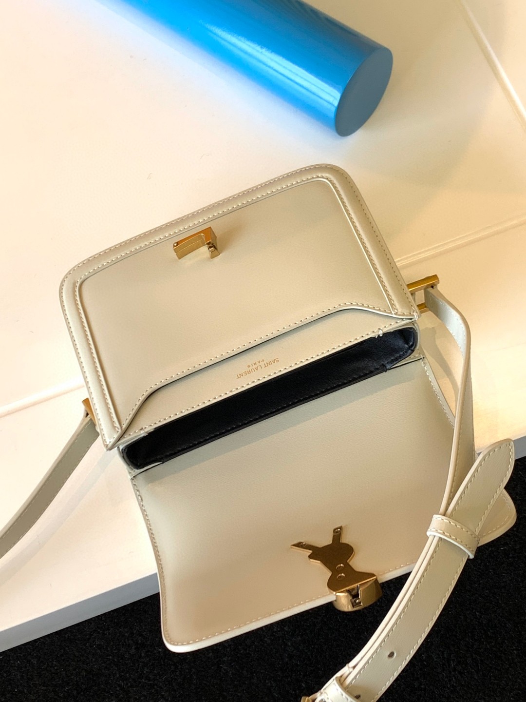 Bagsaaa Y51 Solferino Small Satchel in box white leather - 19 X 13 X 5 CM