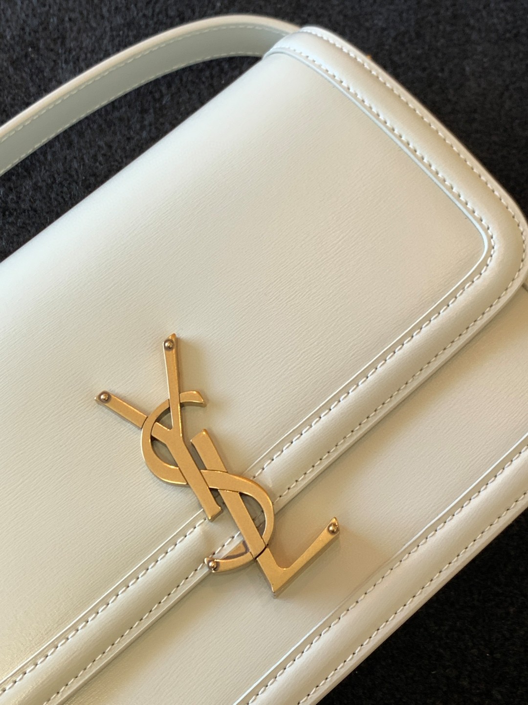 Bagsaaa Y51 Solferino Medium Satchel in box white leather - 23 X 16 X 6 CM