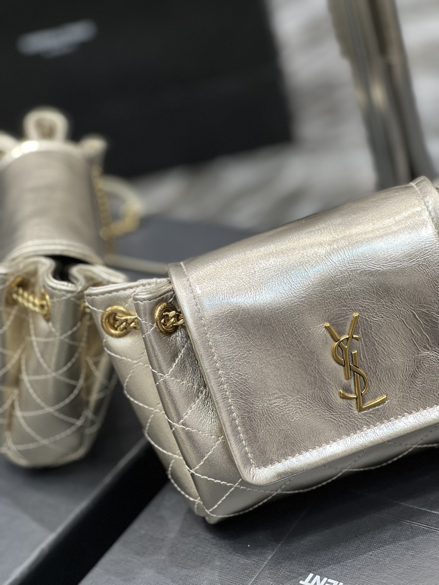 Bagsaaa Mini Nolita Gold - 18x13x6cm