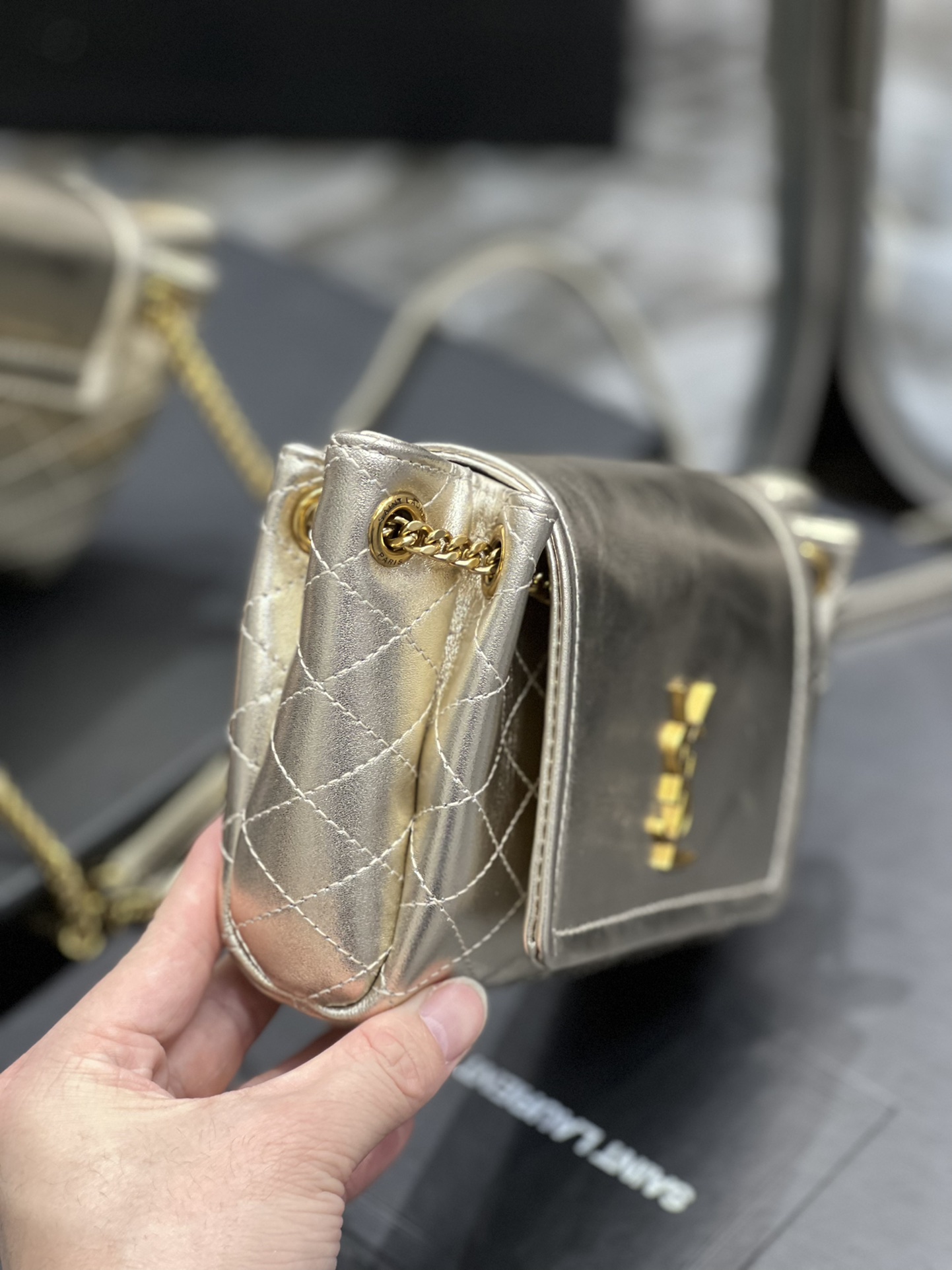 Bagsaaa Mini Nolita Gold - 18x13x6cm