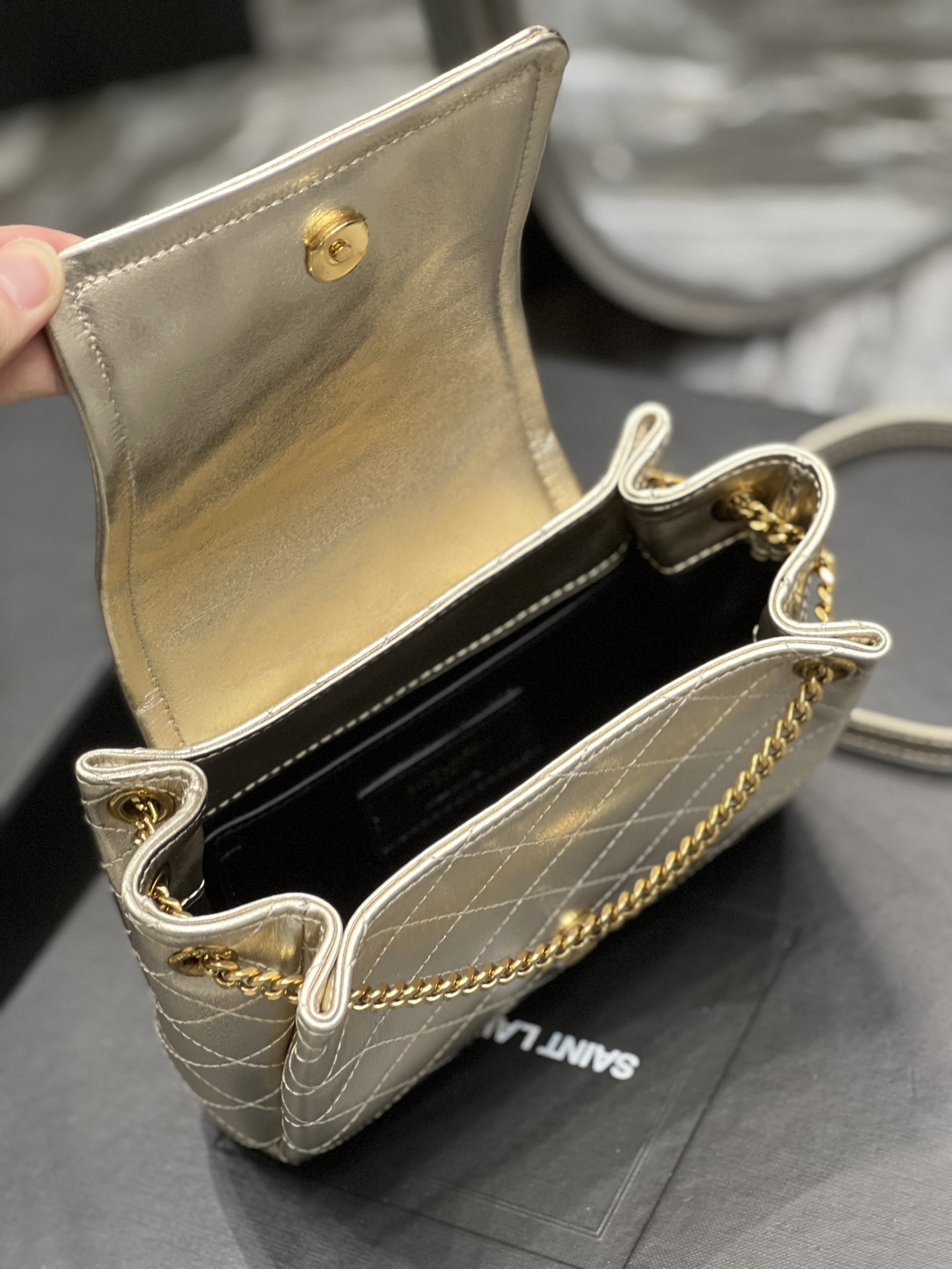 Bagsaaa Mini Nolita Gold - 18x13x6cm