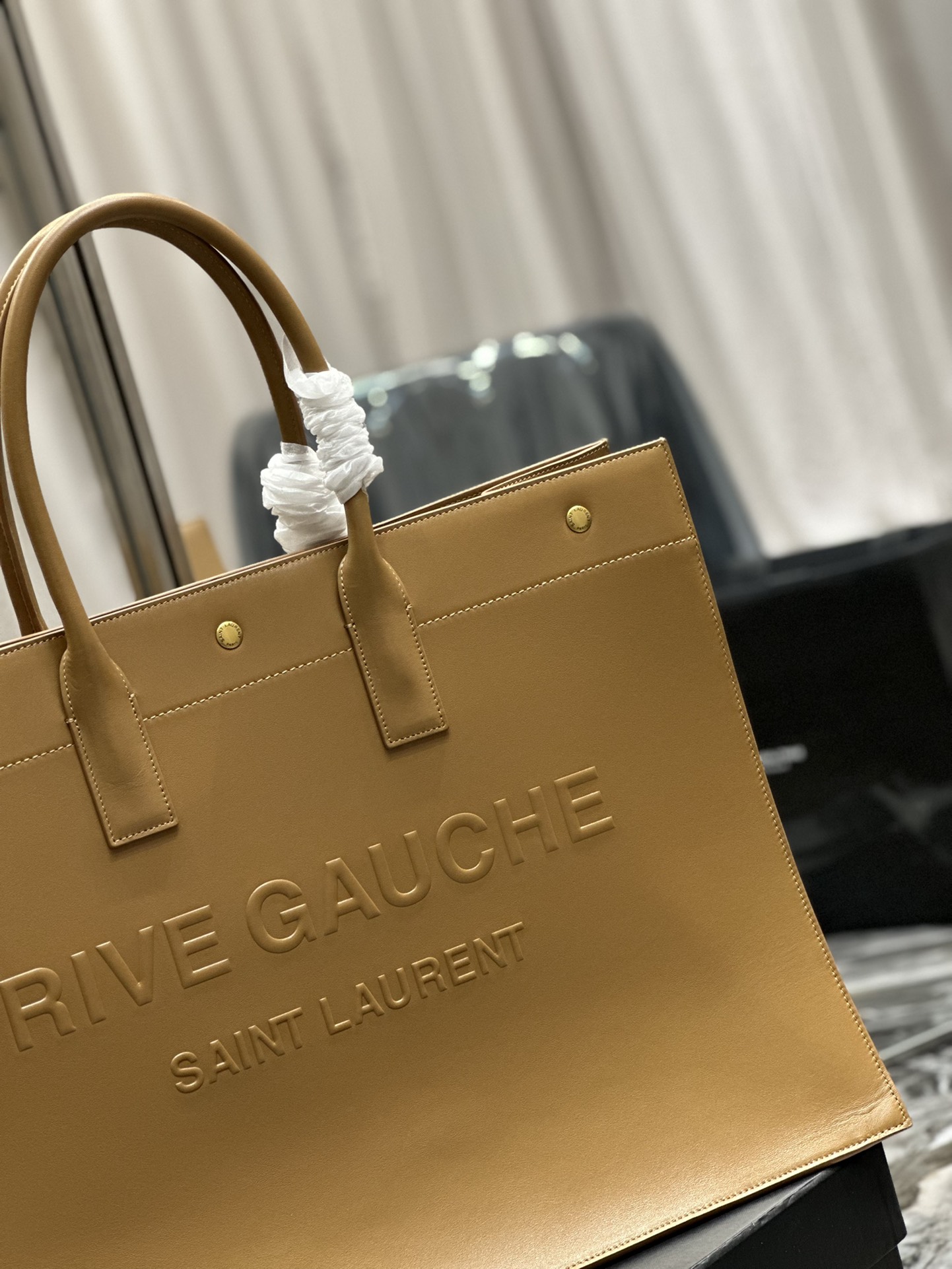 Bagsaaa Y51 Rive Gauche Tote Bag Brown - 48x36x16cm
