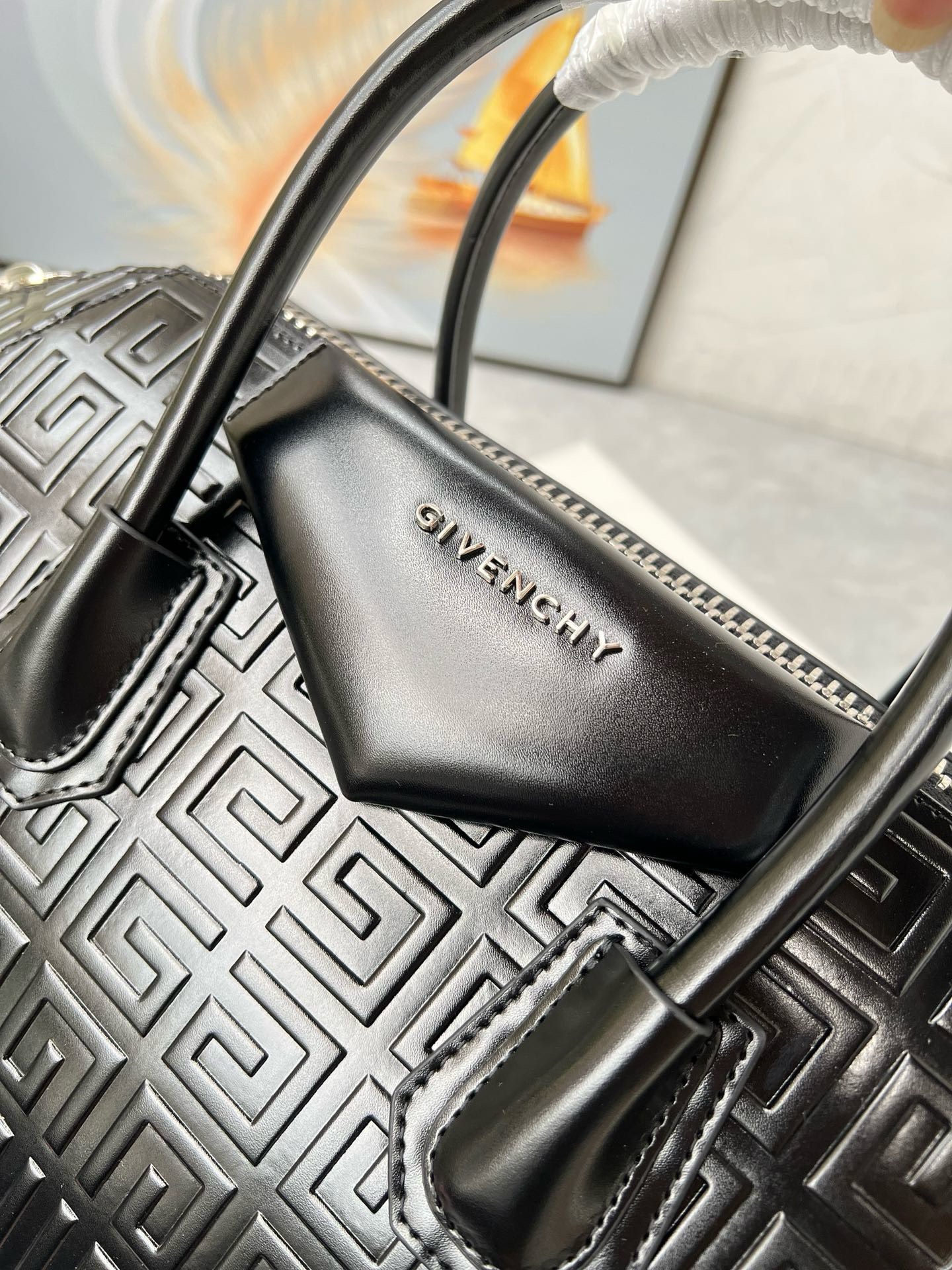 Bagsaaa Givenchy Antigona Tote Bag Black Box Leather - 33cm