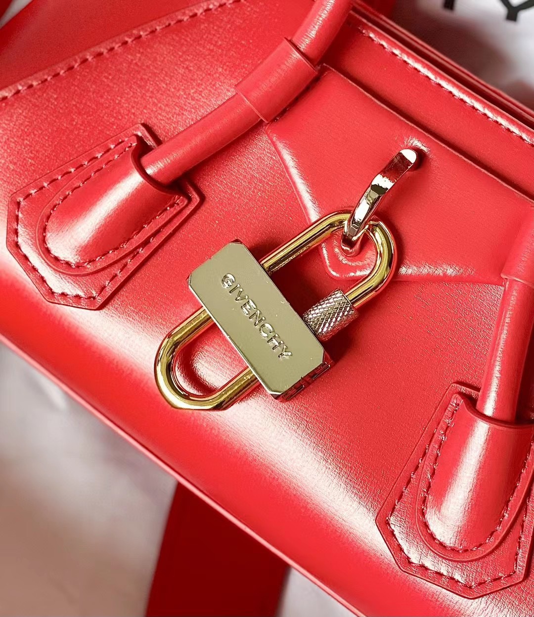 Bagsaaa Givenchy Antigona Strectch Red Bag - 22*12*8cm
