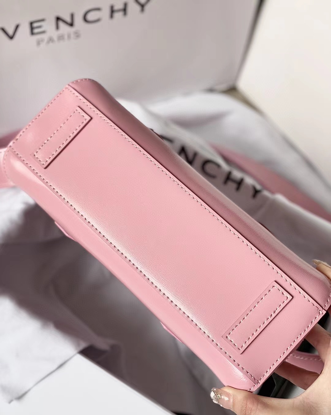 Bagsaaa Givenchy Antigona Strectch Pink Bag - 22*12*8cm