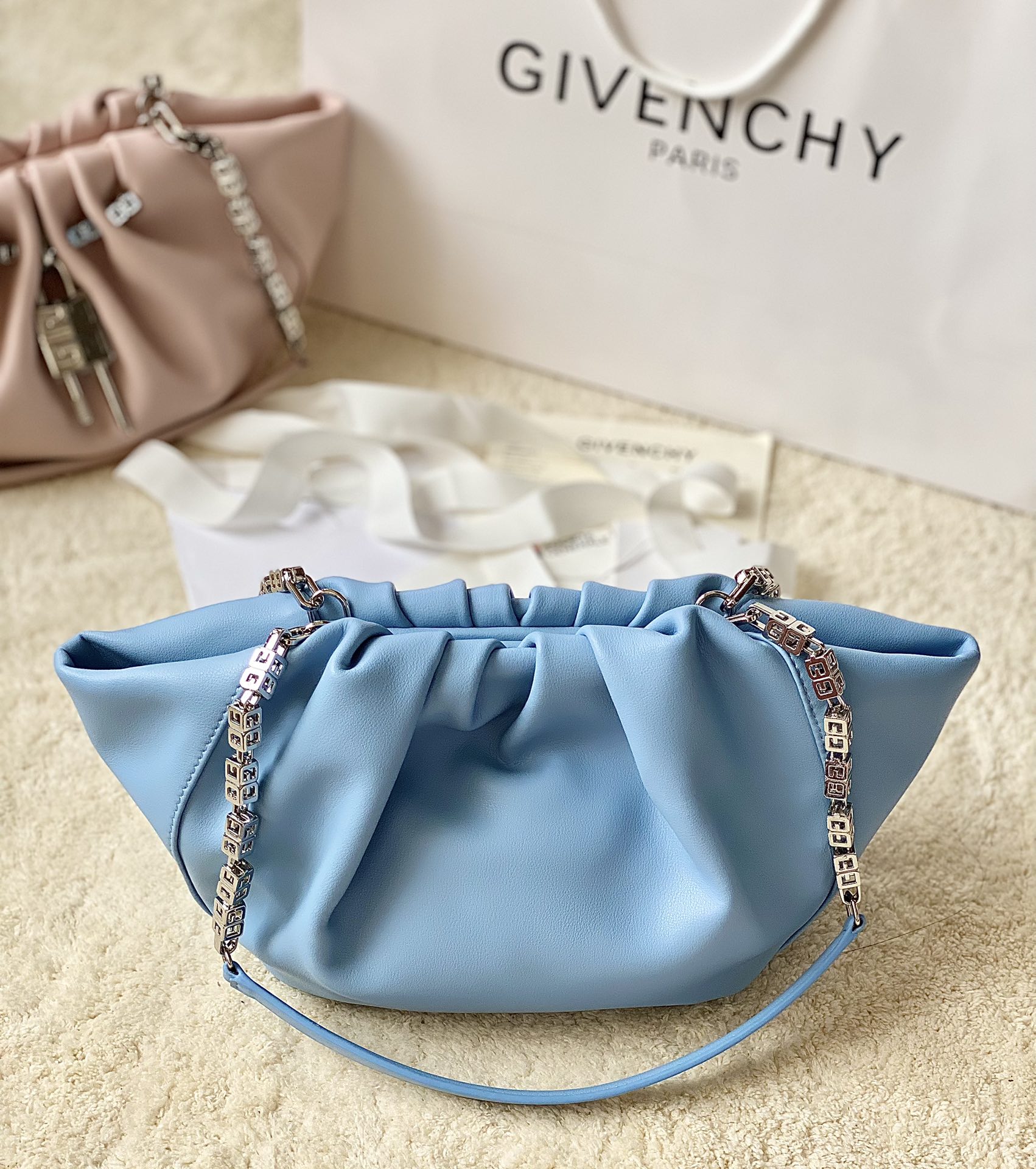 Bagsaaa Givenchy Kenny Blue Bag - 32x22x17cm