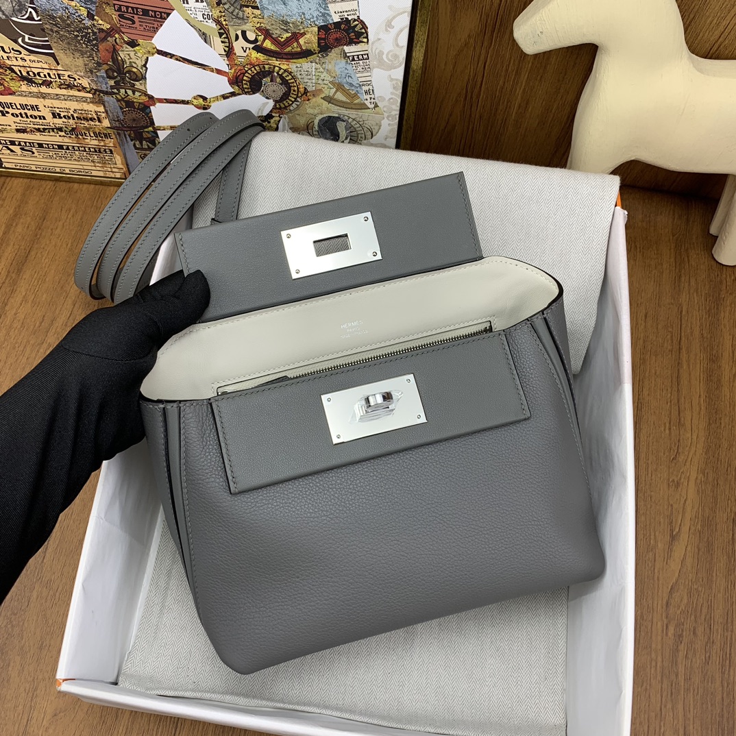 Bagsaaa H**me5 24/24 Swift Evercolor Grey - 21x16x12cm