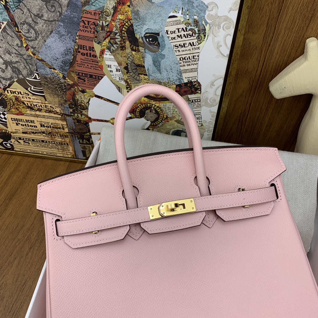 Bagsaaa H**me5 Birkin 25cm Epsom Leather Pink