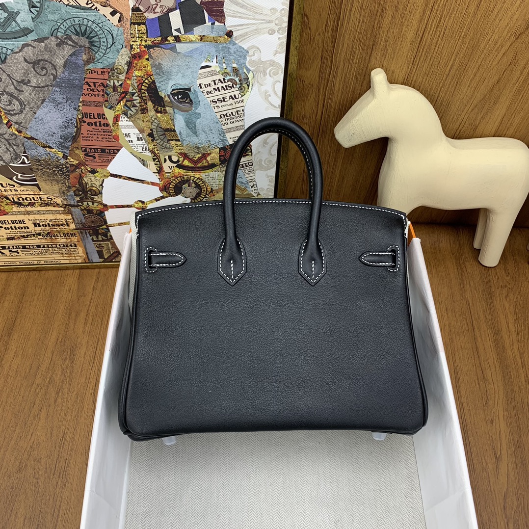 Bagsaaa H**me5 Birkin 25cm Swift Leather Black