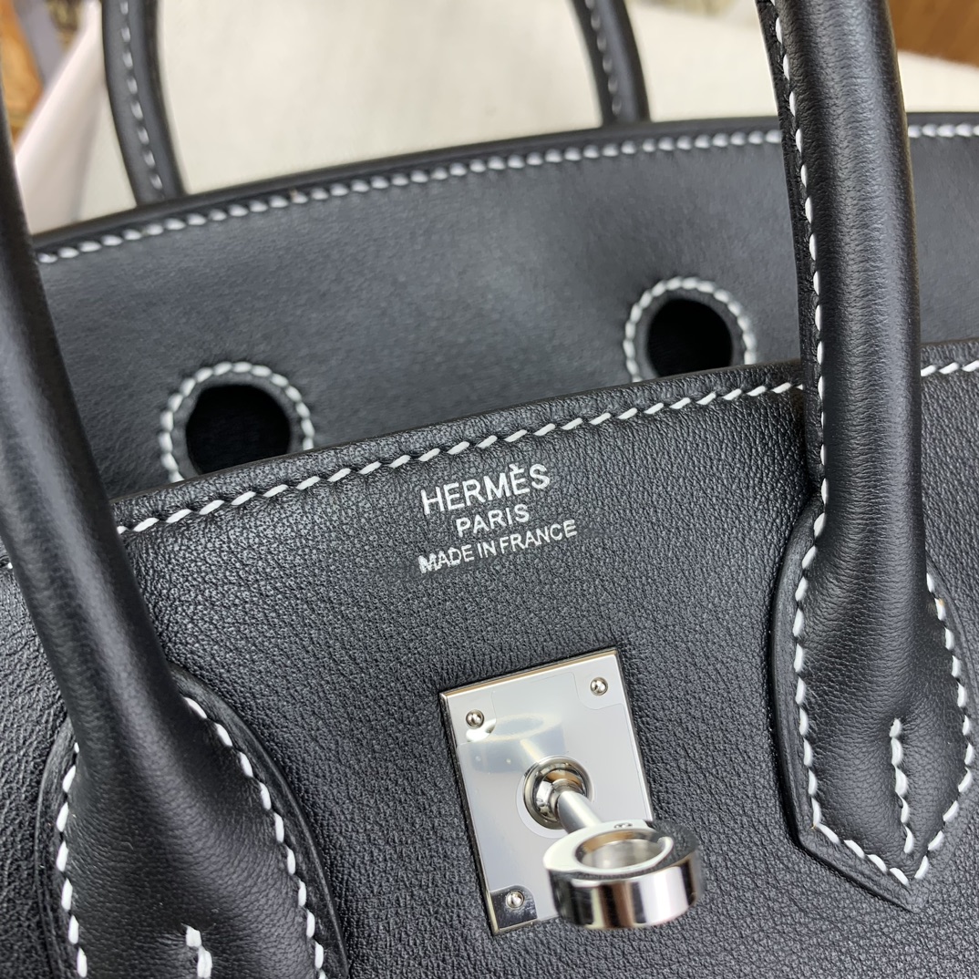 Bagsaaa H**me5 Birkin 25cm Swift Leather Black