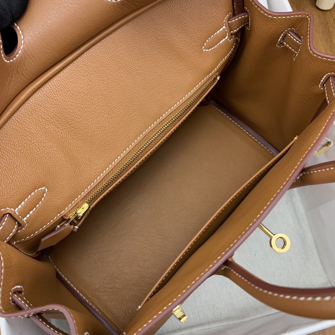 Bagsaaa H**me5 Birkin 25cm Swift Leather Brown