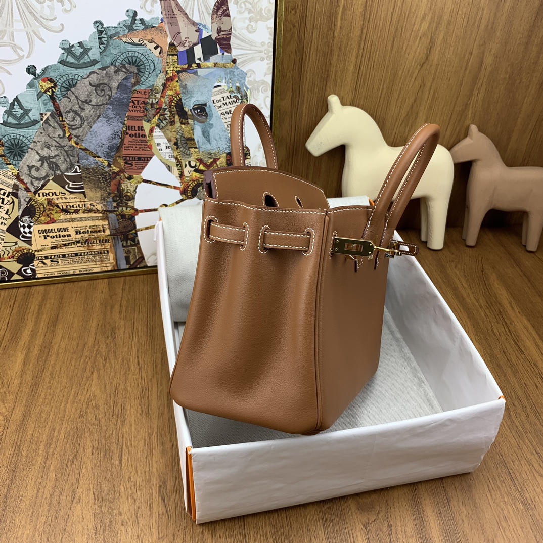 Bagsaaa H**me5 Birkin 25cm Swift Leather Brown