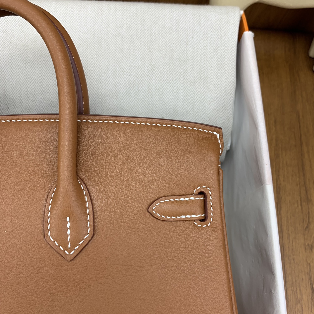 Bagsaaa H**me5 Birkin 25cm Swift Leather Brown