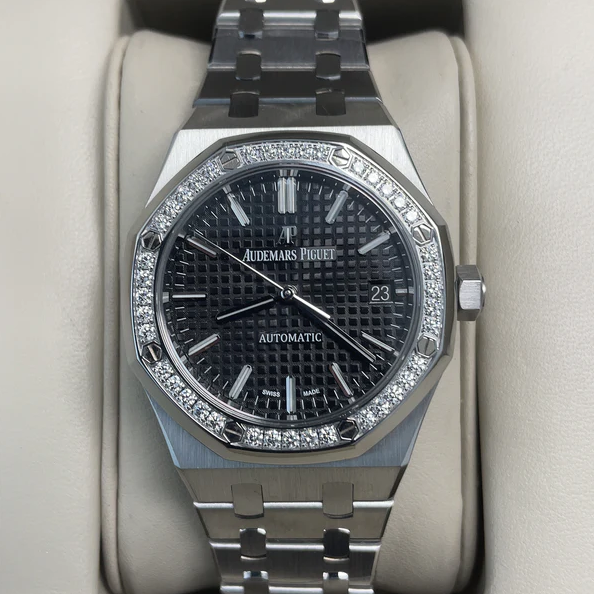 Bagsaaa Audemars P1g*et Royal Oak Selfwinding Black D1am0nd 37mm