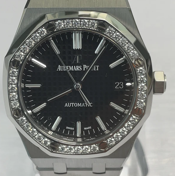 Bagsaaa Audemars P1g*et Royal Oak Selfwinding Black D1am0nd 37mm
