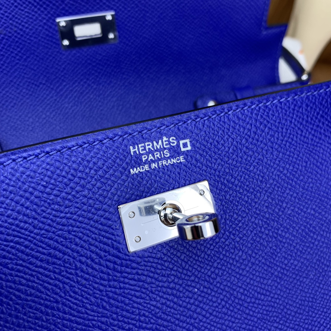 Bagsaaa H**me5 Kelly Epsom Leather Blue