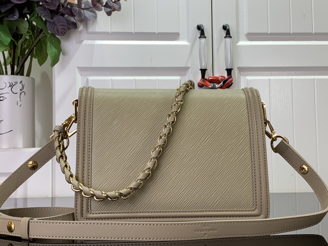 Bagsaaa L0vis Vvtt0n Dauphine MM Epi Leather Poivre Brown - 25 x 17 x 10.5 cm