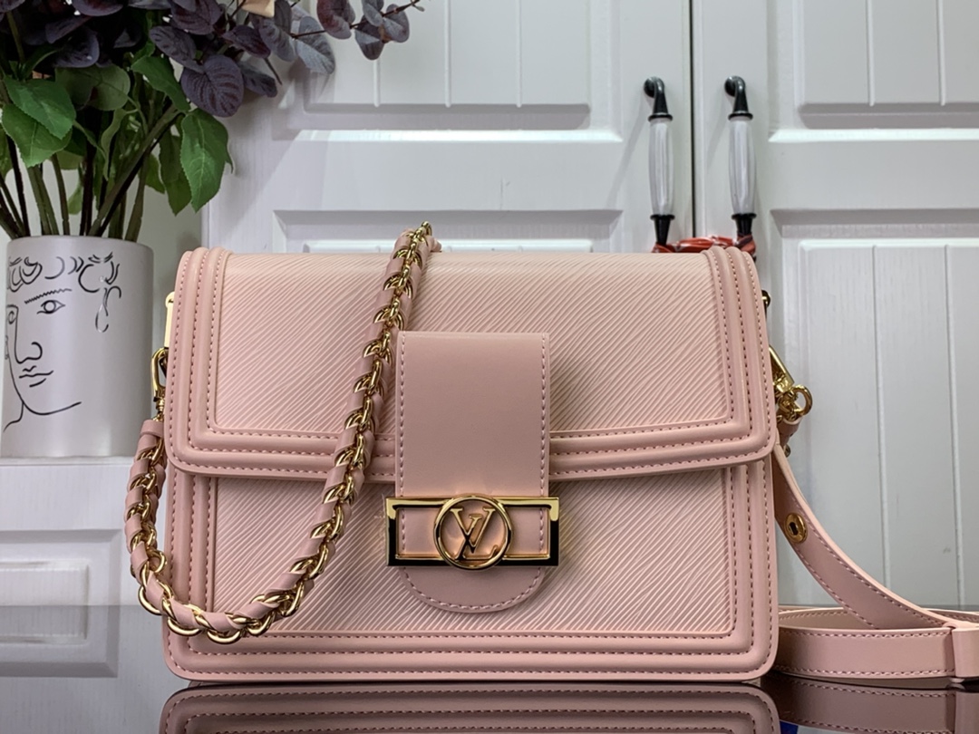 Bagsaaa L0vis Vvtt0n Dauphine MM Epi Leather Pink - 25 x 17 x 10.5 cm
