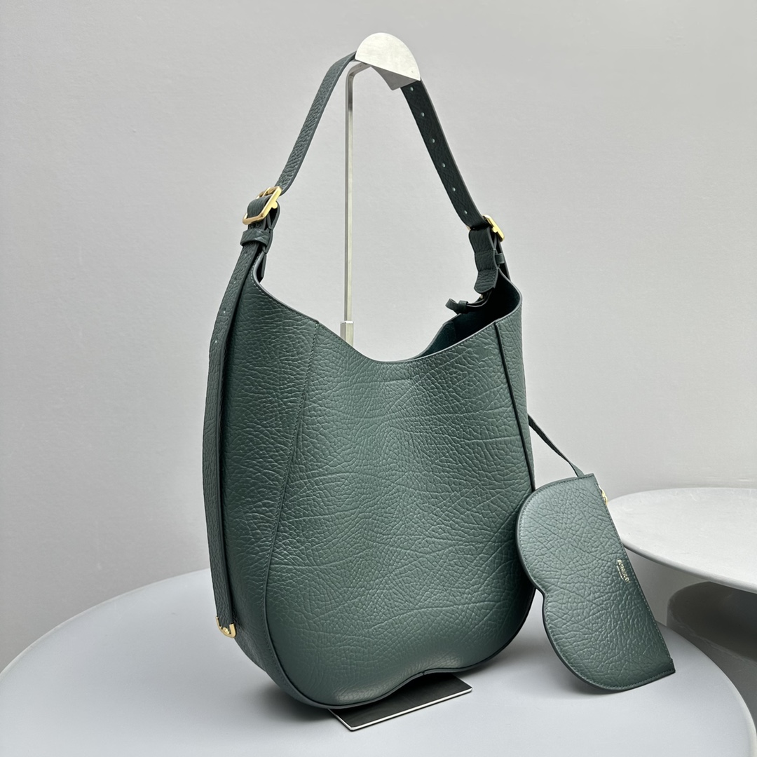 Bagsaaa Bv*b*rry Green Chess Medium Grained-leather Shoulder Bag