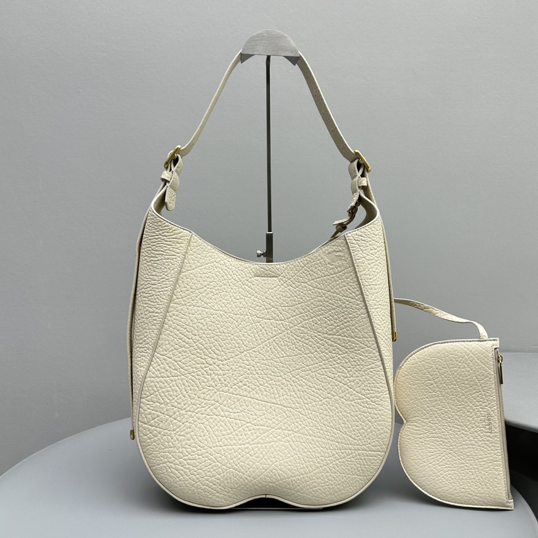 Bagsaaa Bv*b*rry White Chess Medium Grained-leather Shoulder Bag
