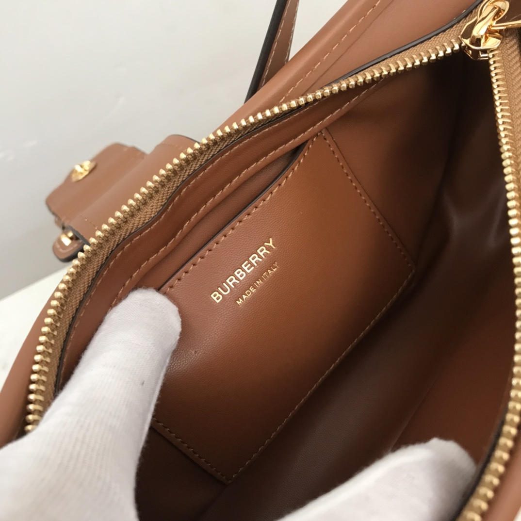 Bagsaaa Bv*b*rry Beige & Brown Sling Bag - 26 x 6 x 12cm