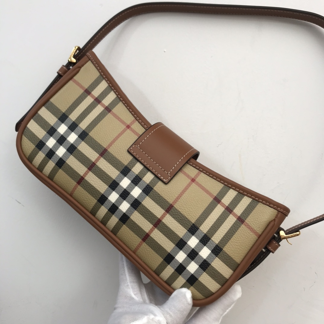 Bagsaaa Bv*b*rry Beige & Brown Sling Bag - 26 x 6 x 12cm