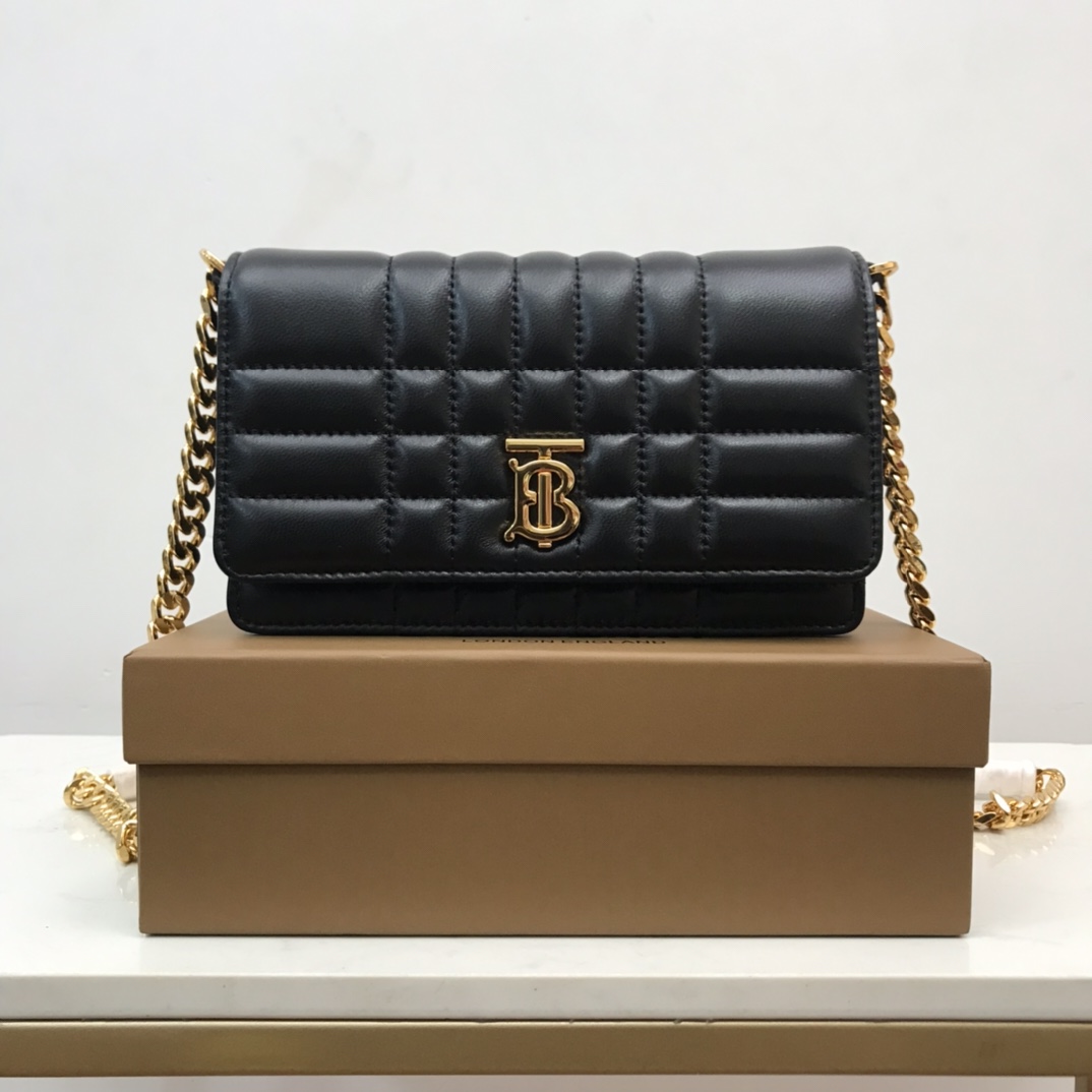 Bagsaaa Bv*b*rry Lola Shoulder Black Bag - 20 x 5 x 12cm