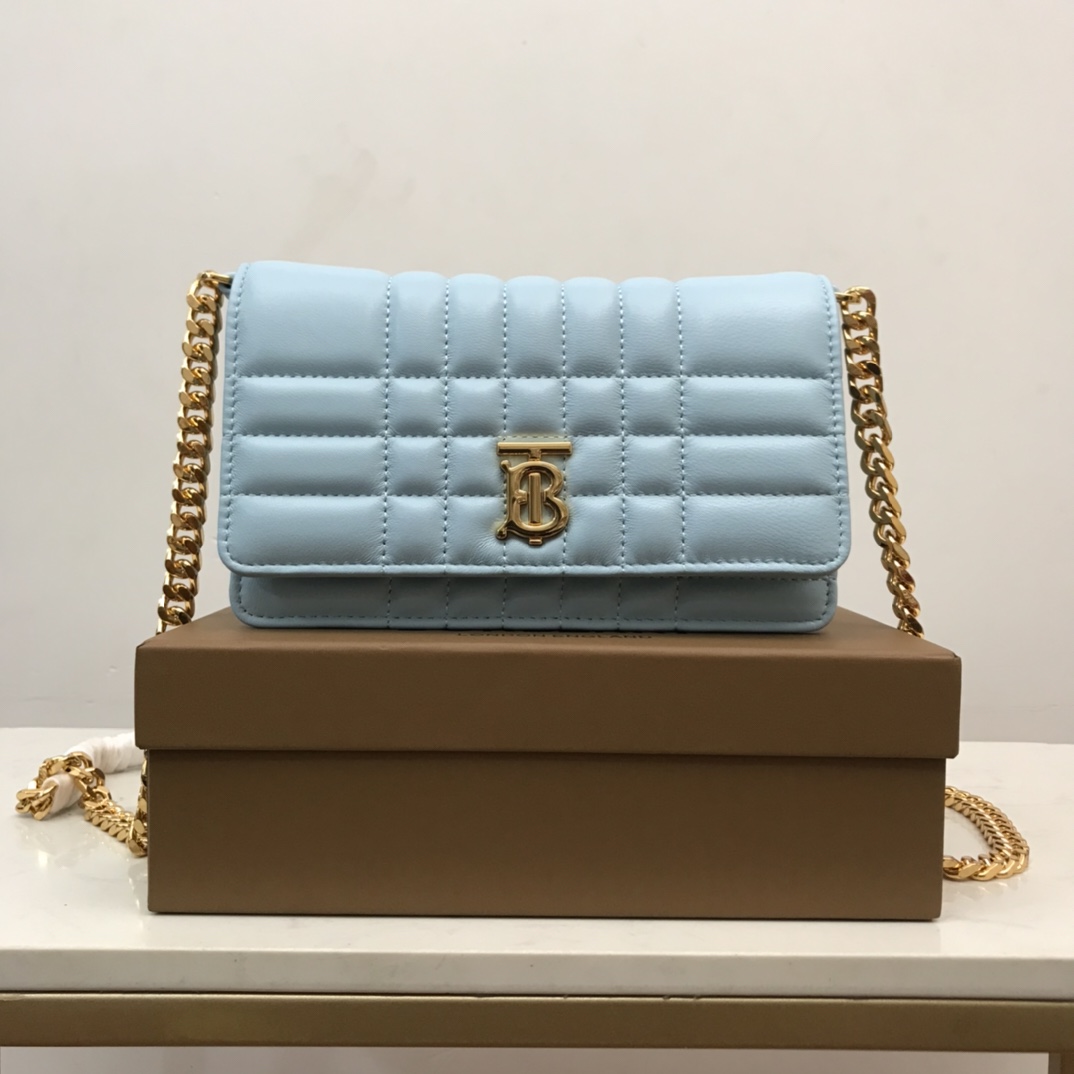 Bagsaaa Bv*b*rry Lola Shoulder Blue Bag - 20 x 5 x 12cm
