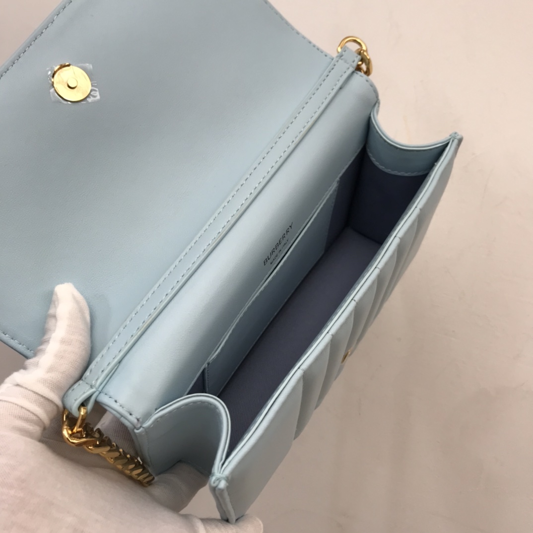Bagsaaa Bv*b*rry Lola Shoulder Blue Bag - 20 x 5 x 12cm