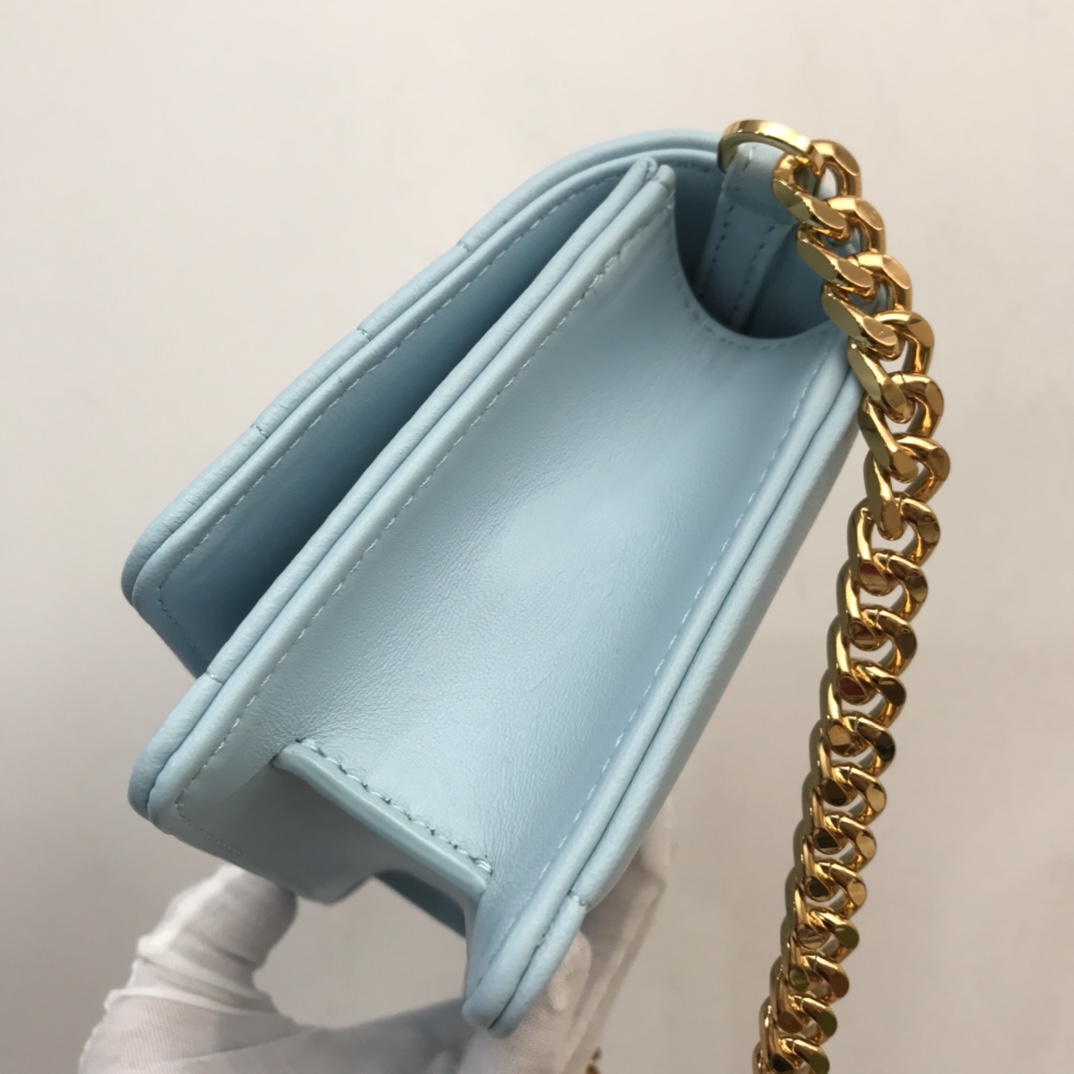 Bagsaaa Bv*b*rry Lola Shoulder Blue Bag - 20 x 5 x 12cm