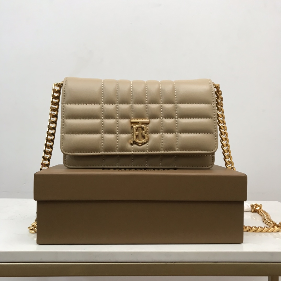 Bagsaaa Bv*b*rry Lola Shoulder Beige Bag - 20 x 5 x 12cm
