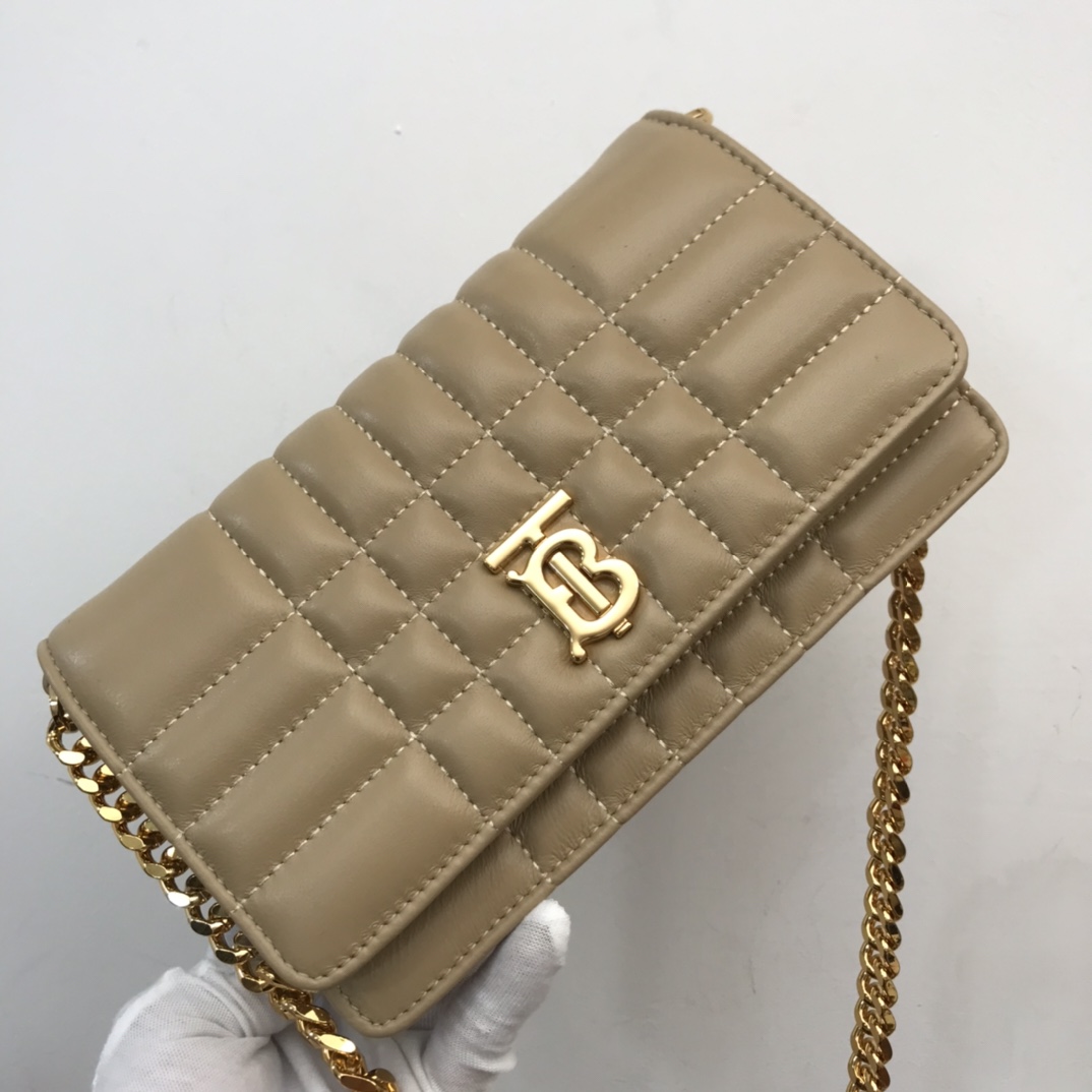 Bagsaaa Bv*b*rry Lola Shoulder Beige Bag - 20 x 5 x 12cm
