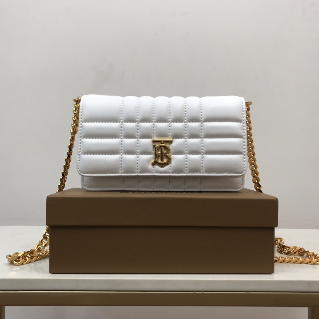 Bagsaaa Bv*b*rry Lola Shoulder White Bag - 20 x 5 x 12cm