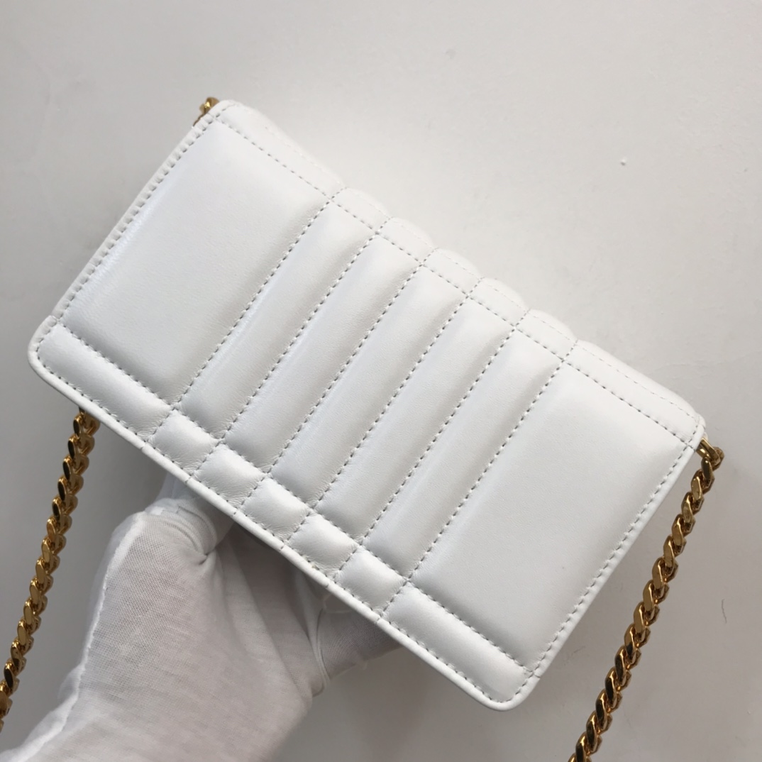 Bagsaaa Bv*b*rry Lola Shoulder White Bag - 20 x 5 x 12cm