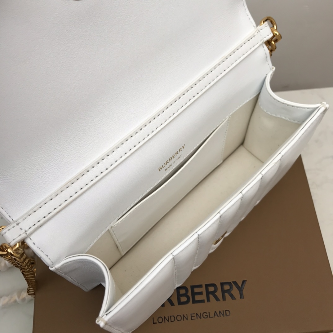 Bagsaaa Bv*b*rry Lola Shoulder White Bag - 20 x 5 x 12cm