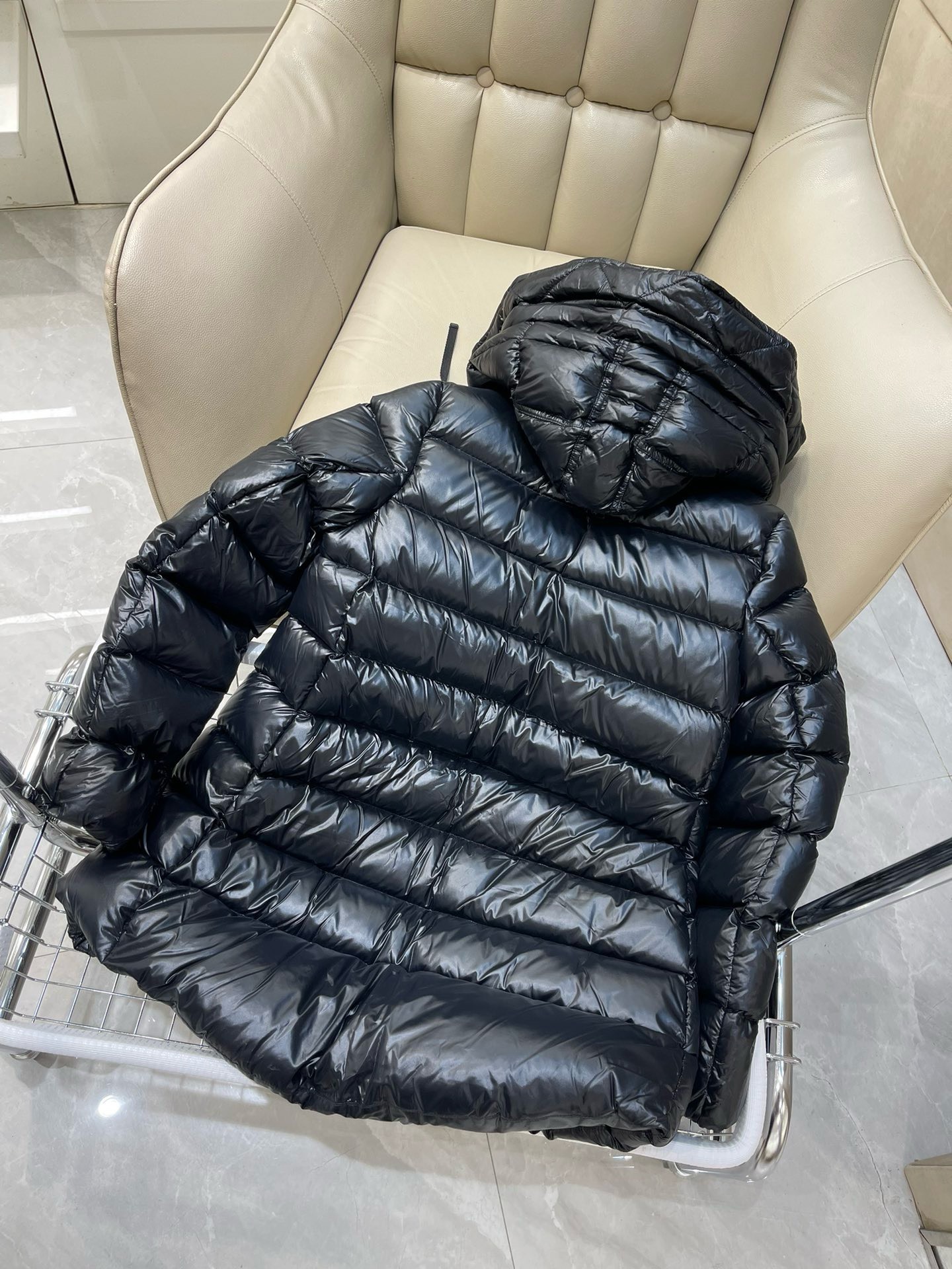 Bagsaaa Moncler Long Down Black Jacket