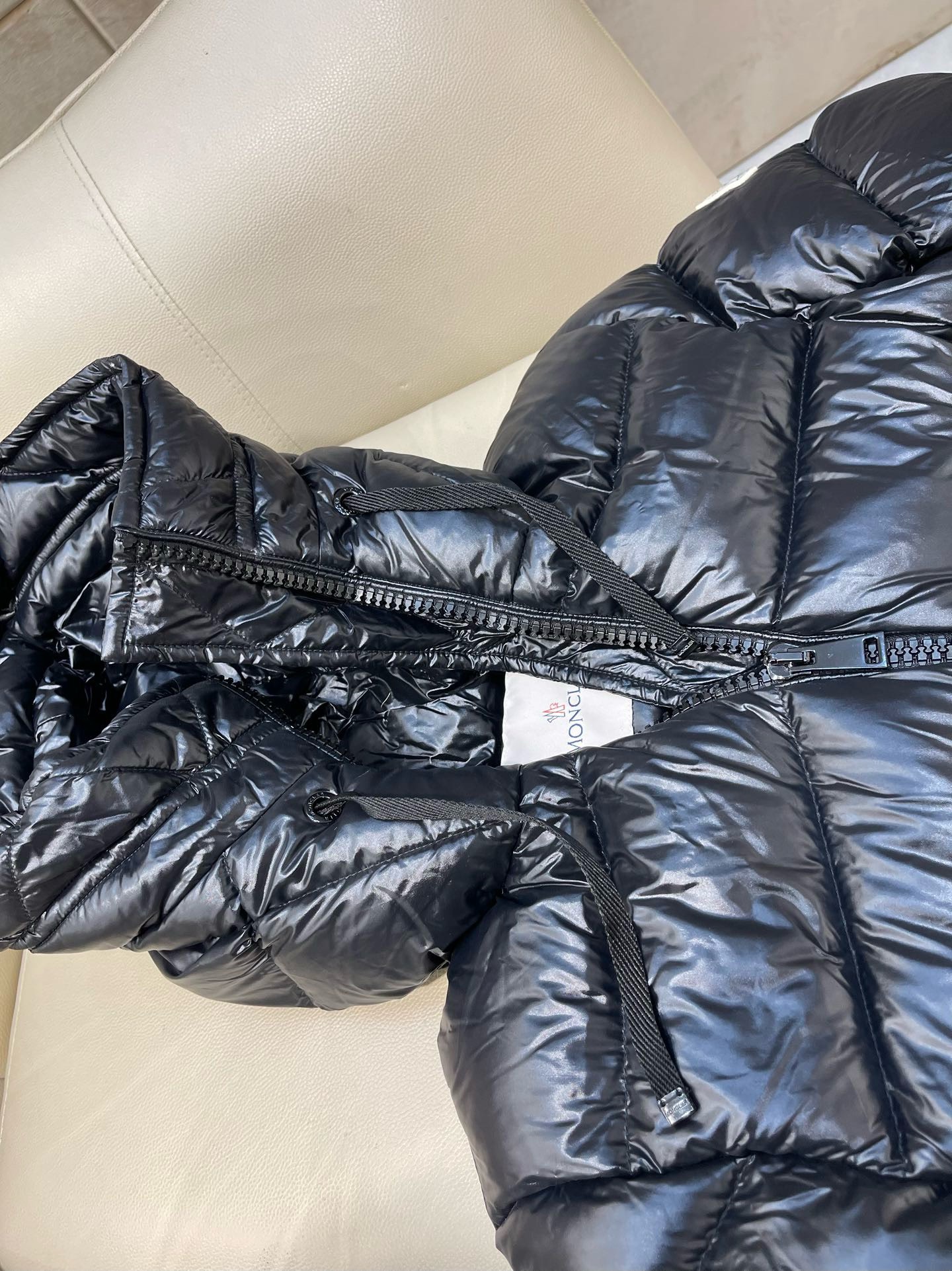 Bagsaaa Moncler Long Down Black Jacket
