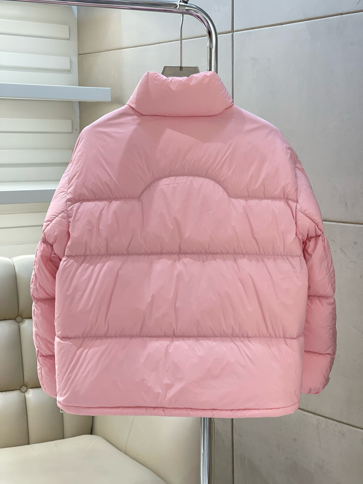 Bagsaaa Moncler Short Down Light Pink Jacket