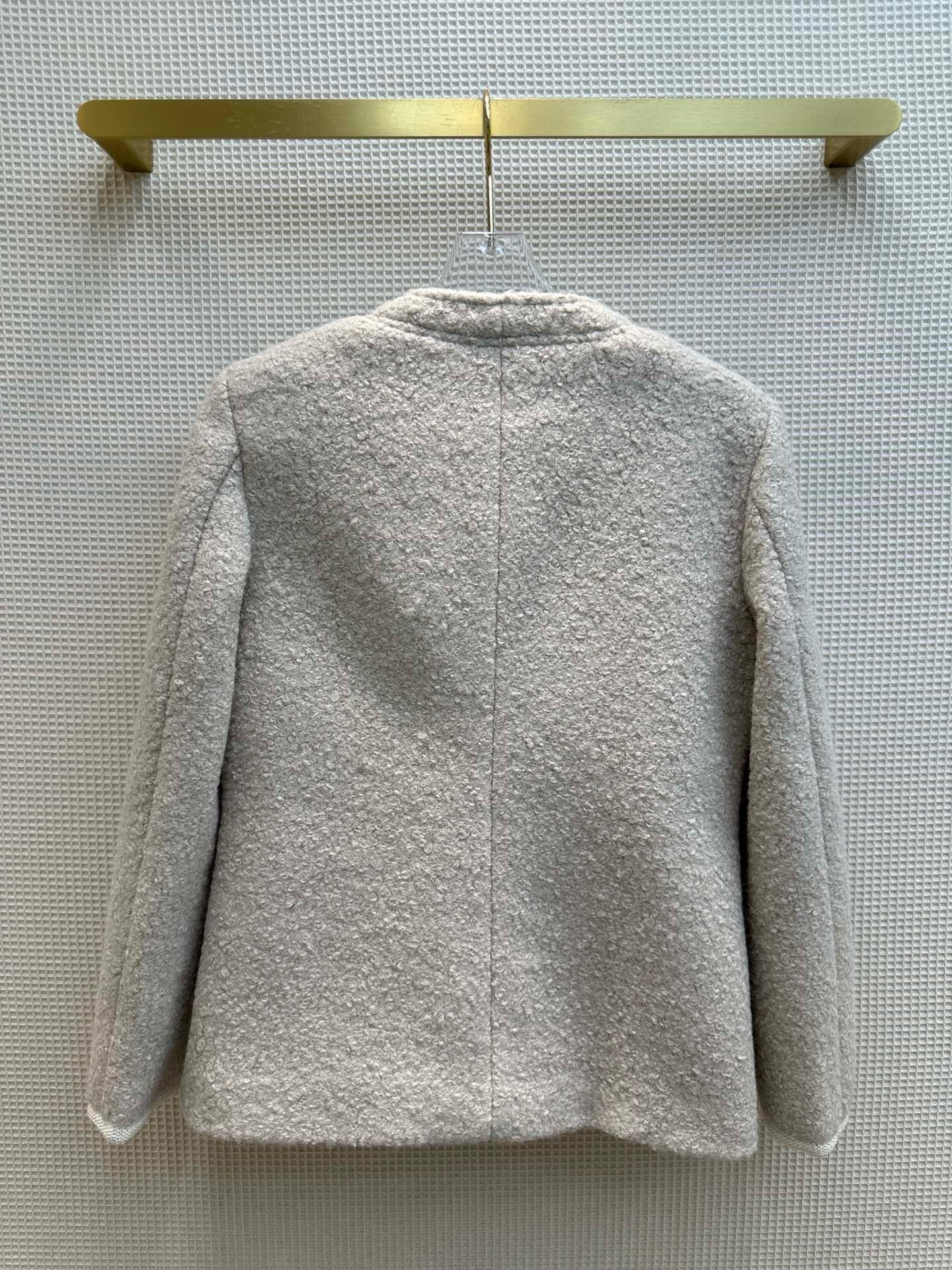 Bagsaaa Ce1i*e Jacket In Beige Wool