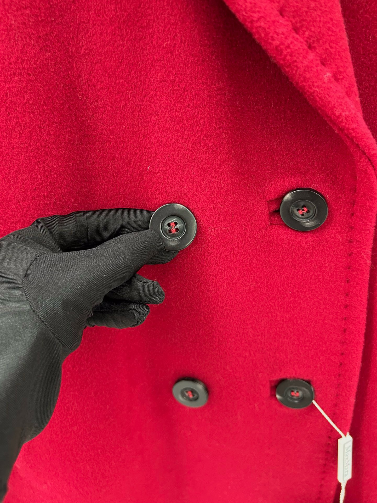 Bagsaaa Max Mara Red Wool Long Coat