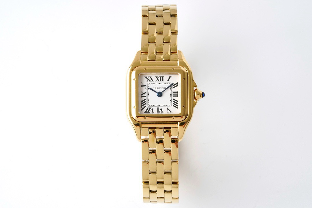 Bagsaaa Ca*t1er Panthere Watch Gold 22mm