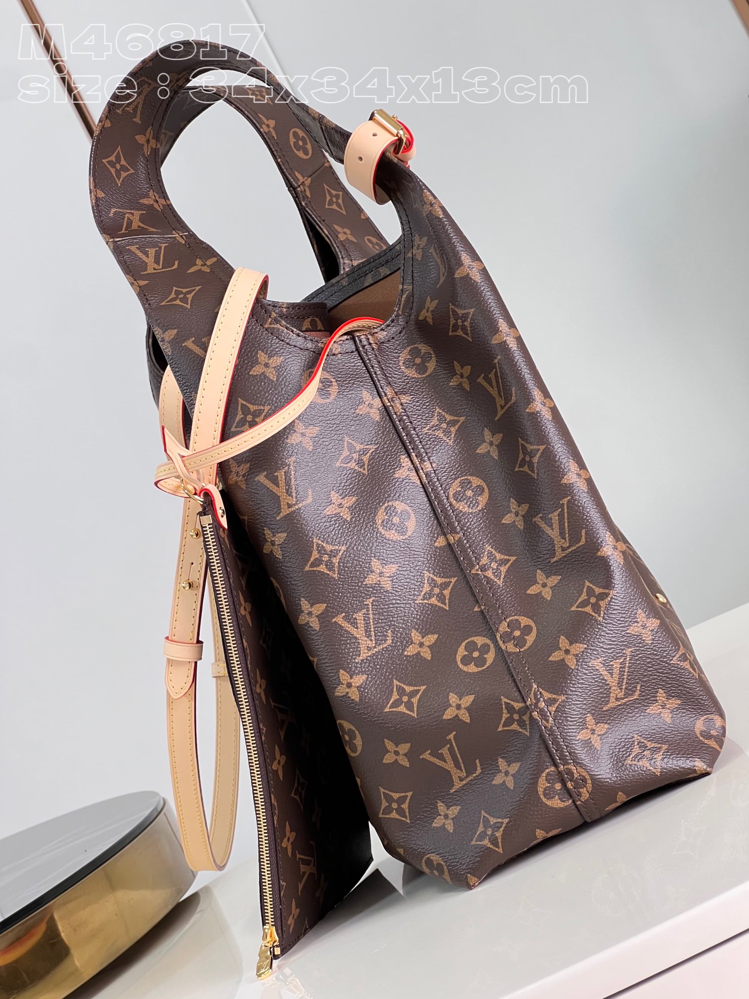 Bagsaaa L0vis Vvtt0n M46817 Atlantis GM Bag Monogram - 34 x 34 x 13cm