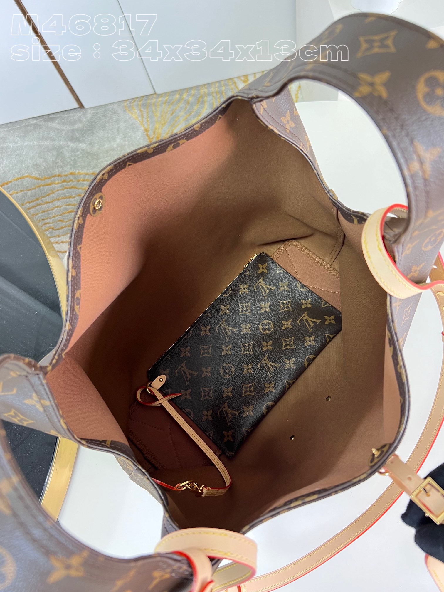 Bagsaaa L0vis Vvtt0n M46817 Atlantis GM Bag Monogram - 34 x 34 x 13cm