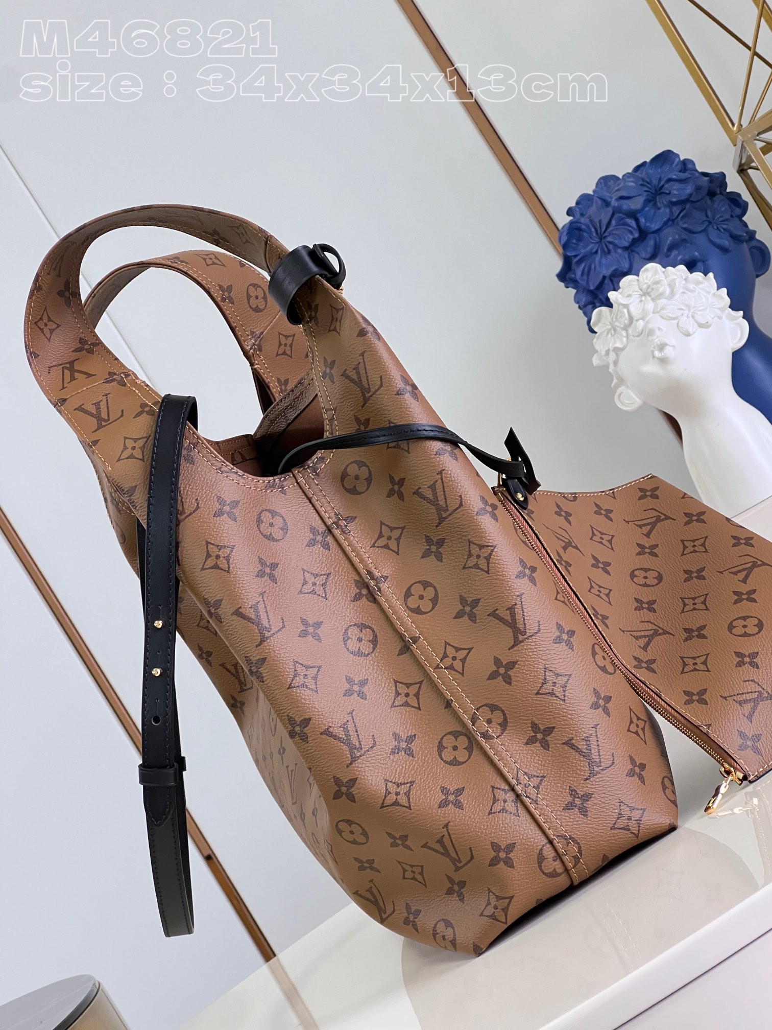 Bagsaaa L0vis Vvtt0n Atlantis Light Brown - 34 x 34 x 13cm