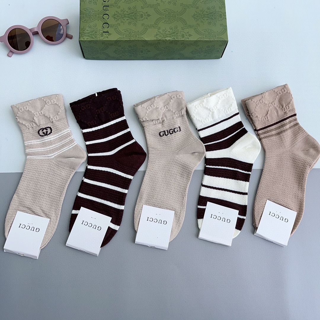 Bagsaaa Set Gvc*1 Socks 5 Styles