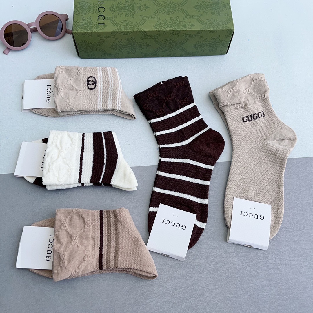 Bagsaaa Set Gvc*1 Socks 5 Styles