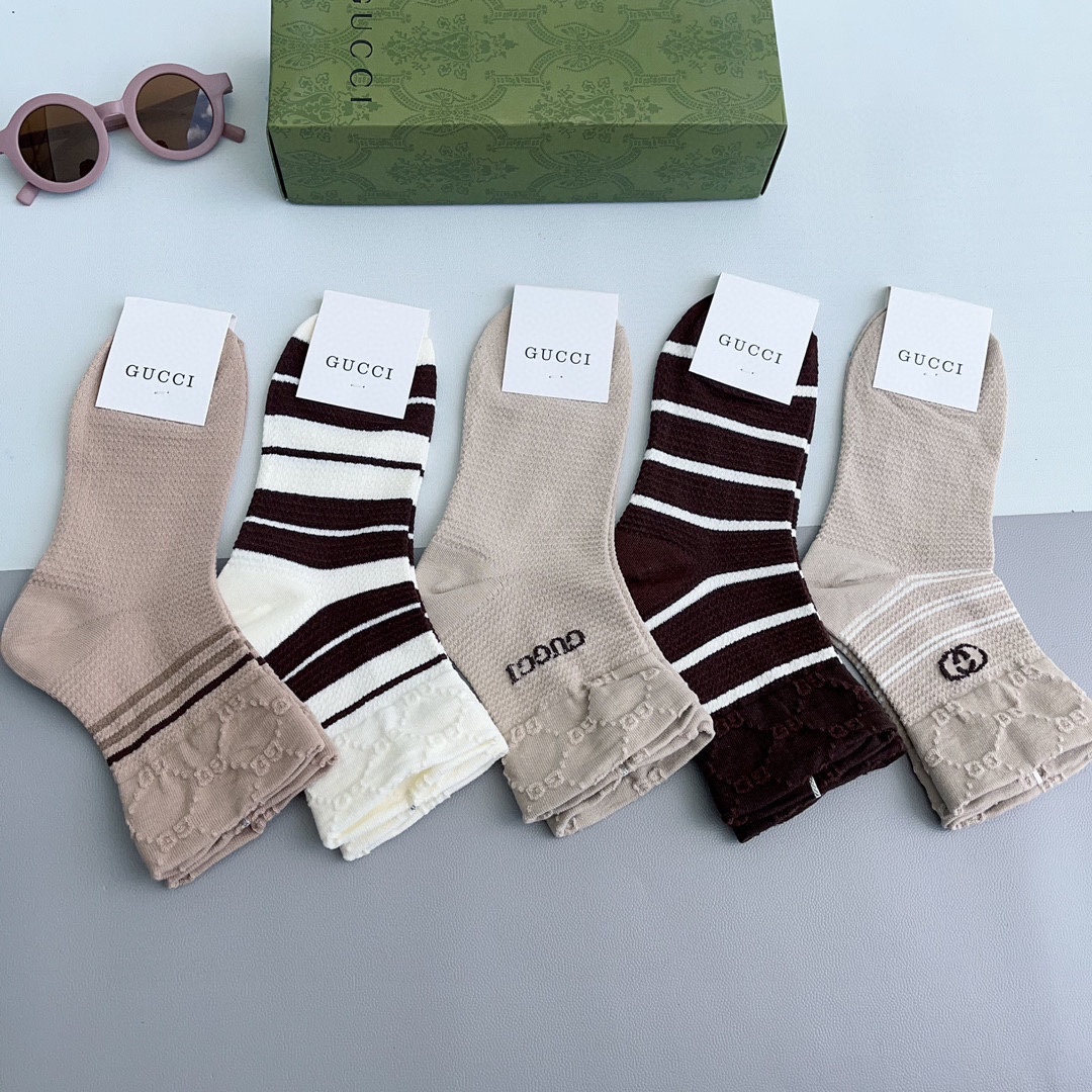Bagsaaa Set Gvc*1 Socks 5 Styles