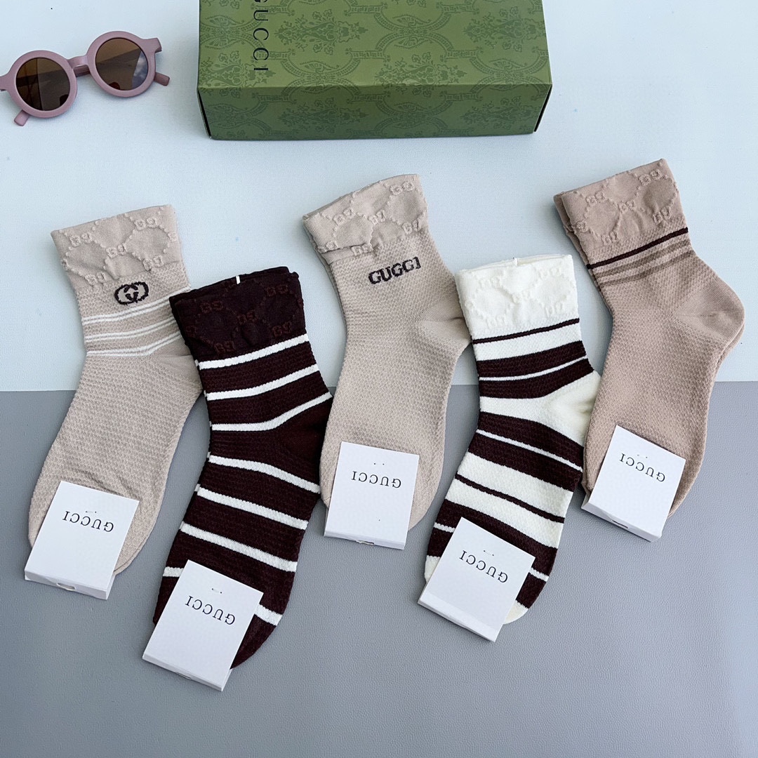 Bagsaaa Set Gvc*1 Socks 5 Styles